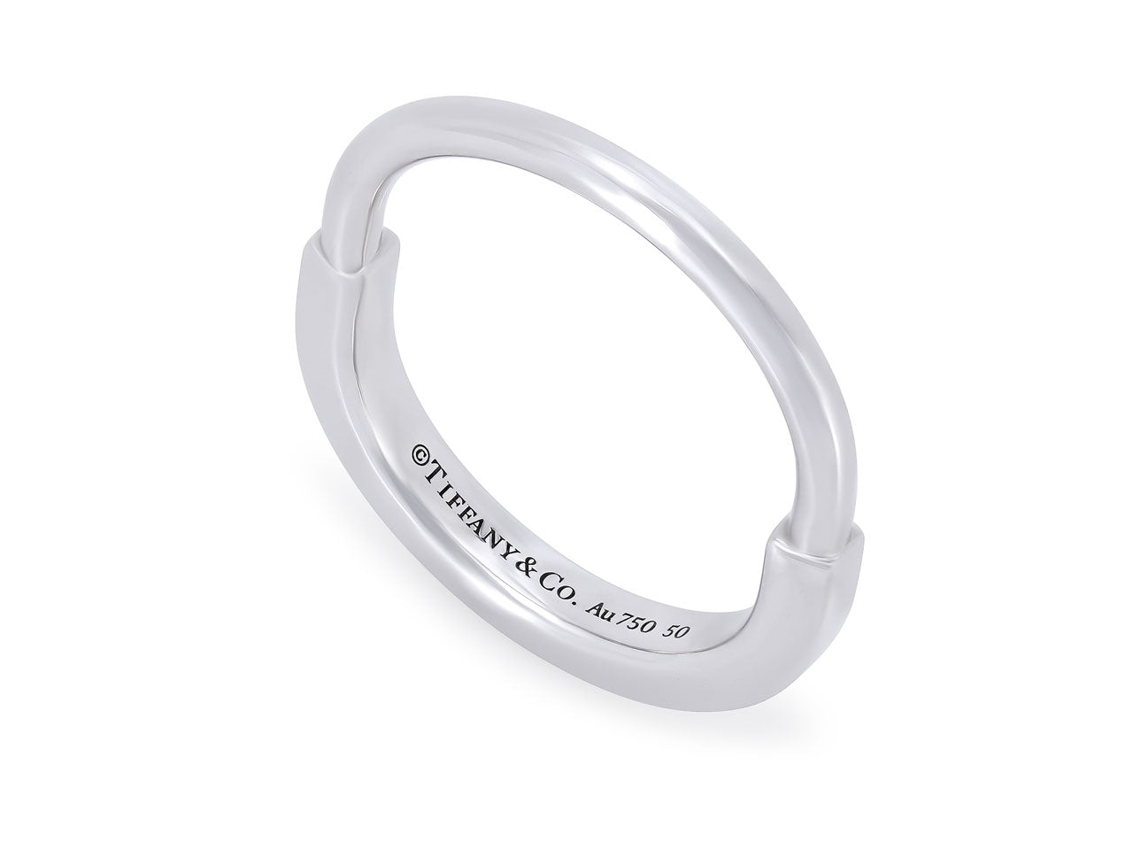 Tiffany & Co. 'Lock' Ring in 18K White Gold