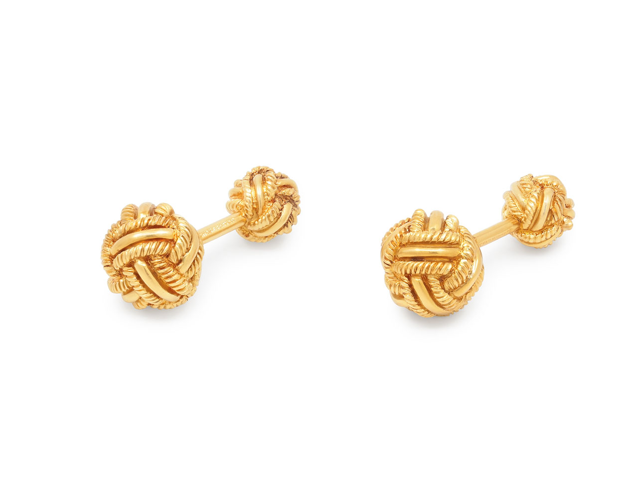 Tiffany & Co. Schlumberger 'Love Knot' Cufflinks in 18K Gold