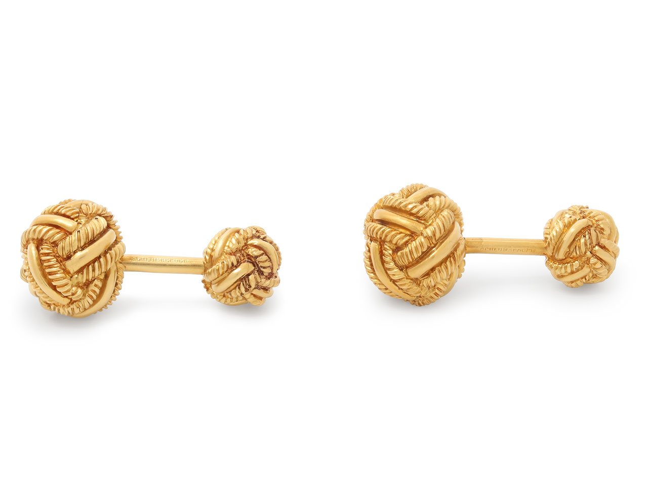 Tiffany & Co. Schlumberger 'Love Knot' Cufflinks in 18K Gold