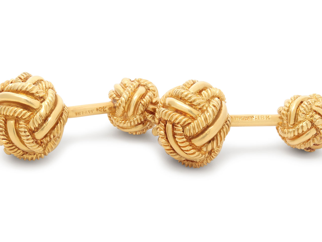 Tiffany & Co. Schlumberger 'Love Knot' Cufflinks in 18K Gold