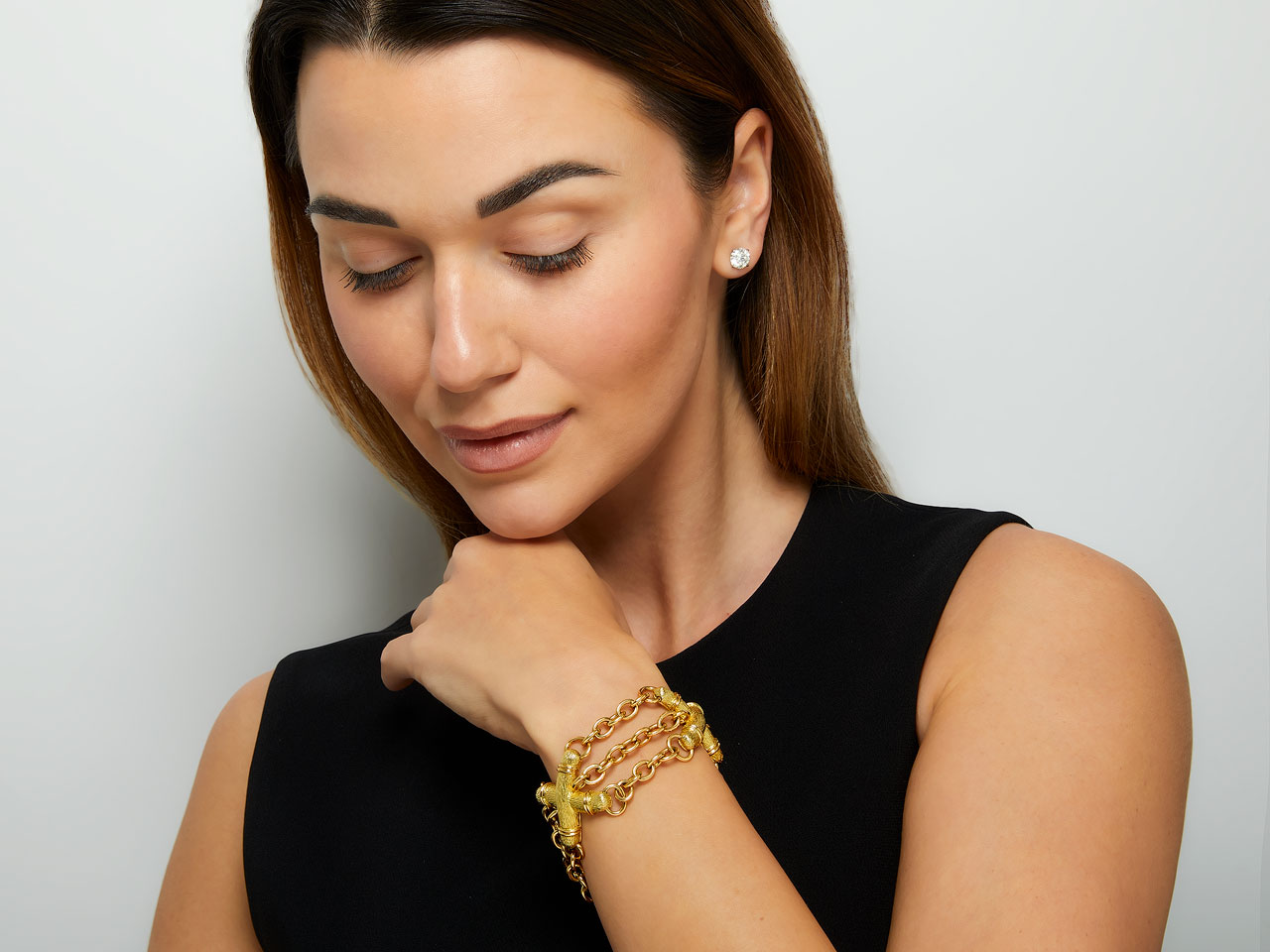 Tiffany & Co. Schlumberger Triple Strand 'X' Bracelet in 18K Gold