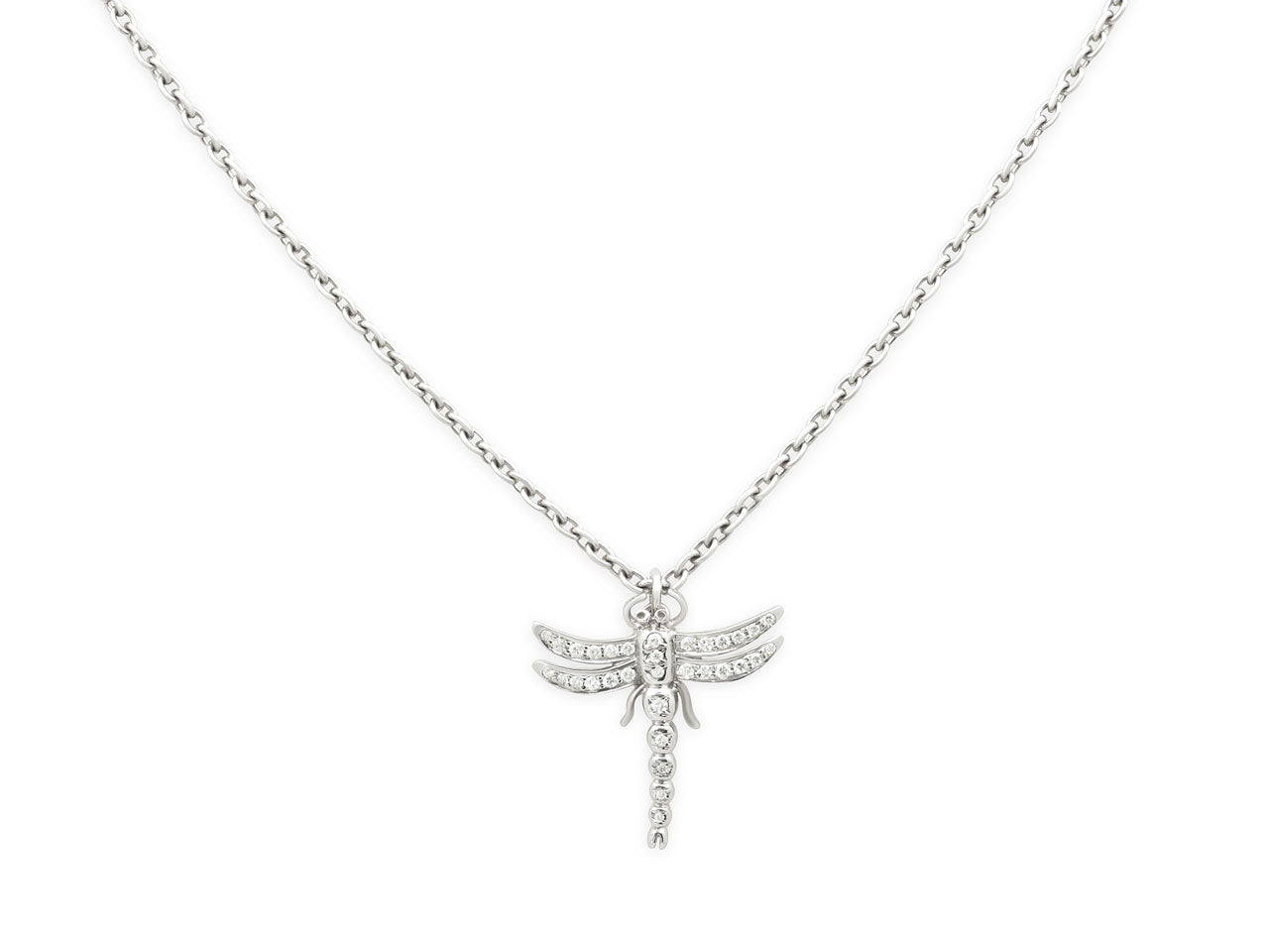 Tiffany & Co. Diamond Dragonfly Necklace in Platinum