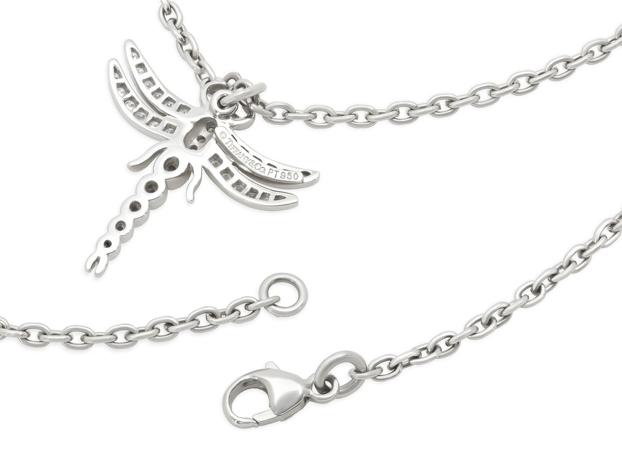 Tiffany & Co. Diamond Dragonfly Necklace in Platinum