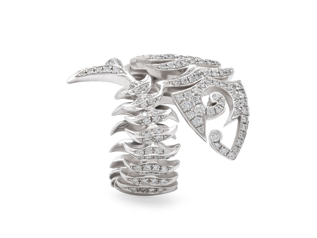 Stephen Webster Diamond 'Jewels Verne Fish Ring' in 18K White Gold