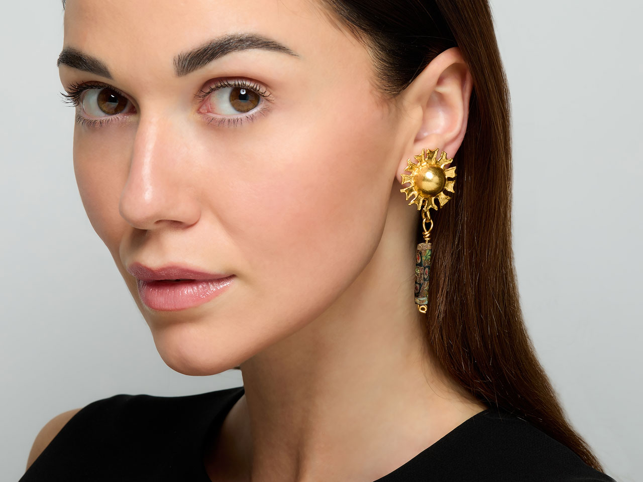 Jean Mahie Earrings in 22K Gold