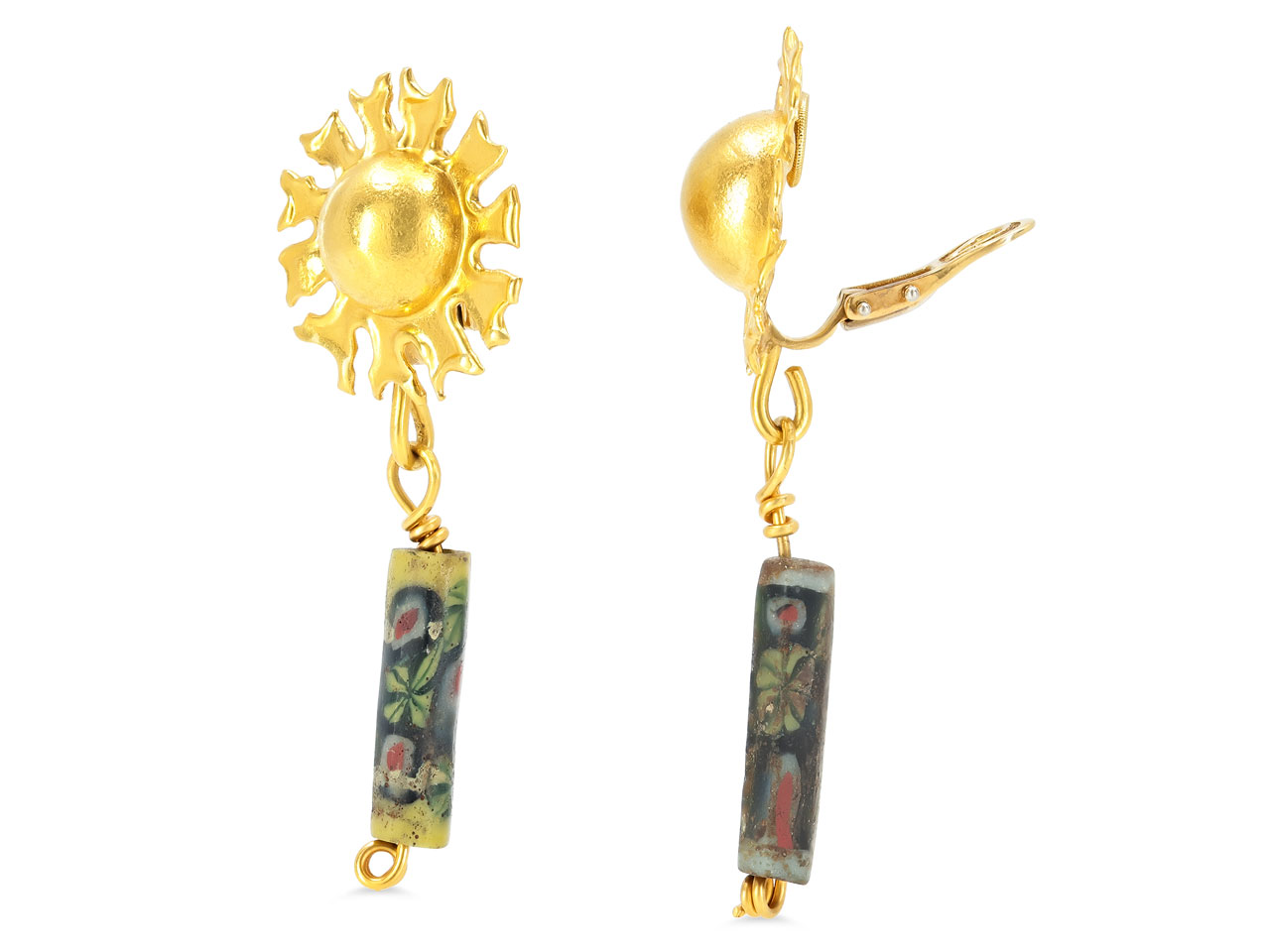 Jean Mahie Earrings in 22K Gold