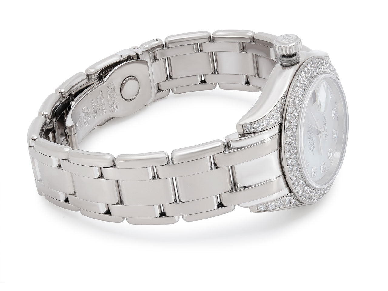 Rolex 'Pearlmaster' Diamond Watch in 18K White Gold, 29 mm