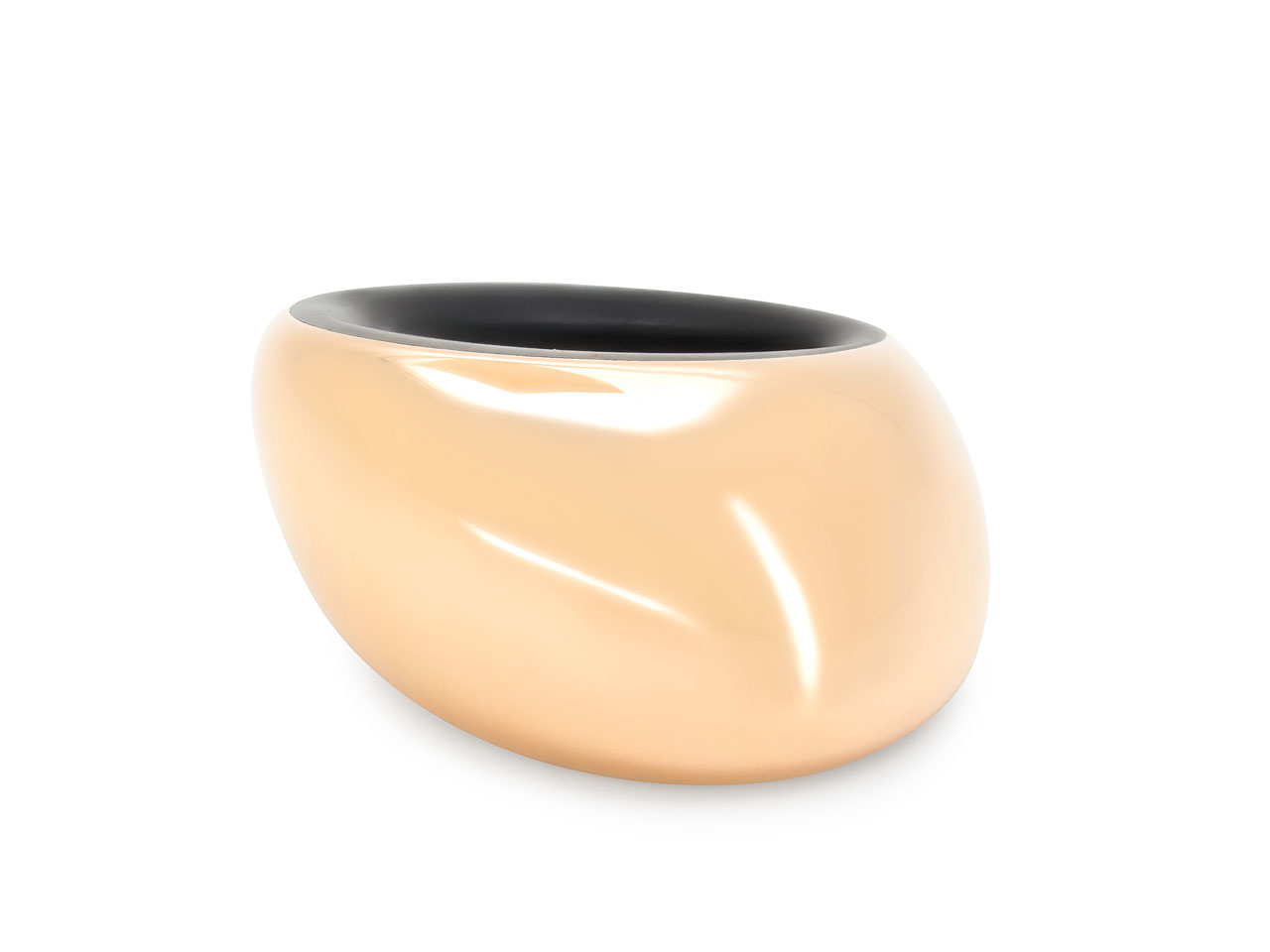 Vhernier 'Pirouette' Ring in 18K Rose Gold and Titanium