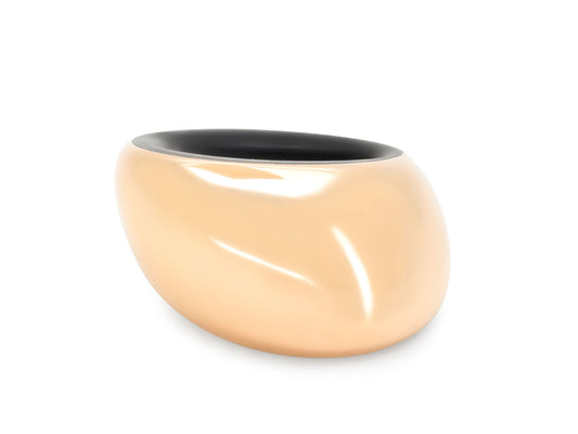 Vhernier 'Pirouette' Ring in 18K Rose Gold and Titanium