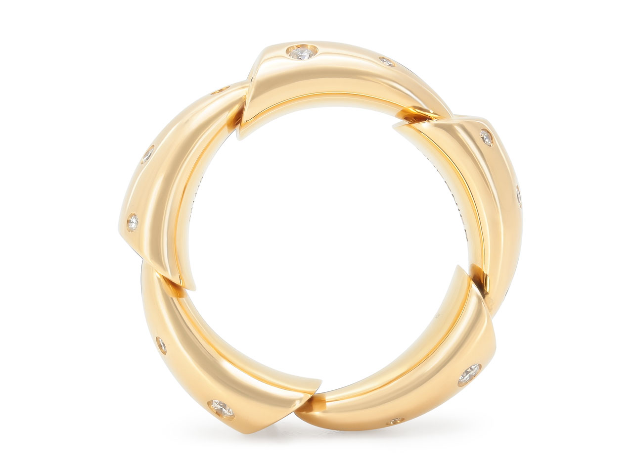 Vhernier 'Calla' Diamond Ring in 18K Rose Gold