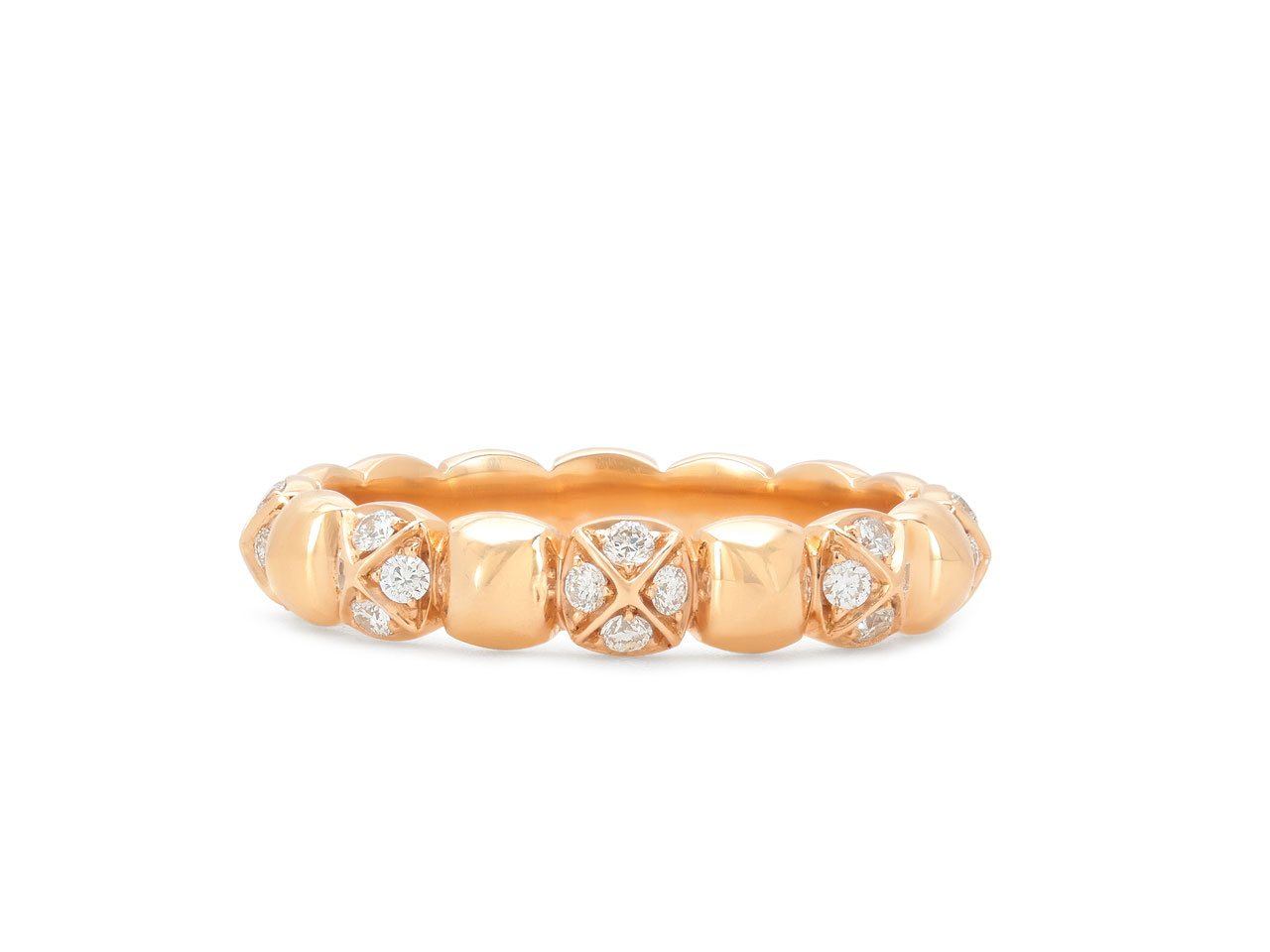 Fred of Paris Diamond 'Pyramid' Ring in 18K Rose Gold