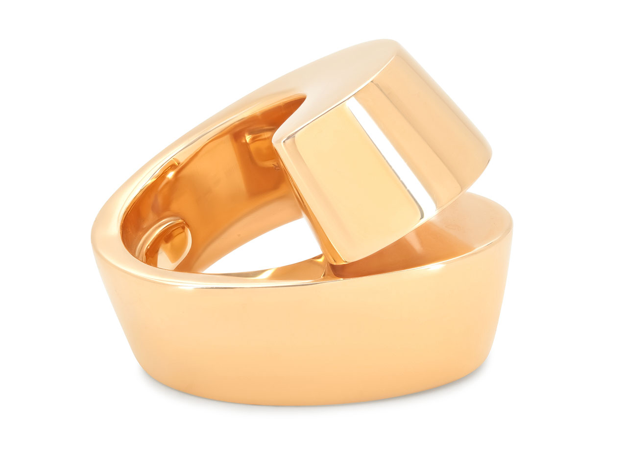 Vhernier 'Kiss' Ring in 18K Rose Gold