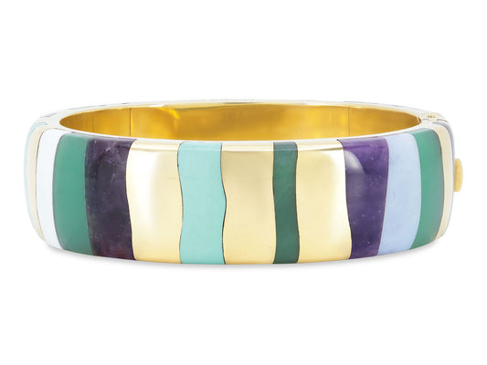 Tiffany & Co. Angela Cummings Inlay Bangle in 18K Gold