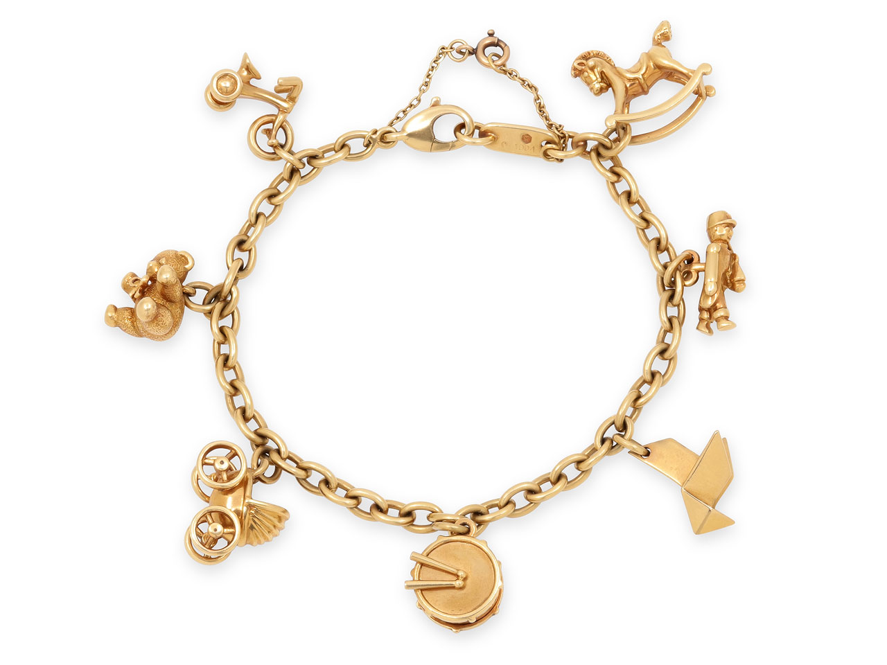 Cartier 'Growing Child' Charm Bracelet in 18K Gold