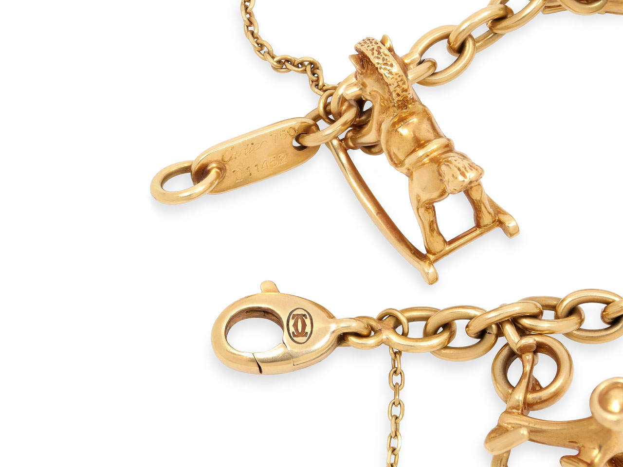 Cartier 'Growing Child' Charm Bracelet in 18K Gold