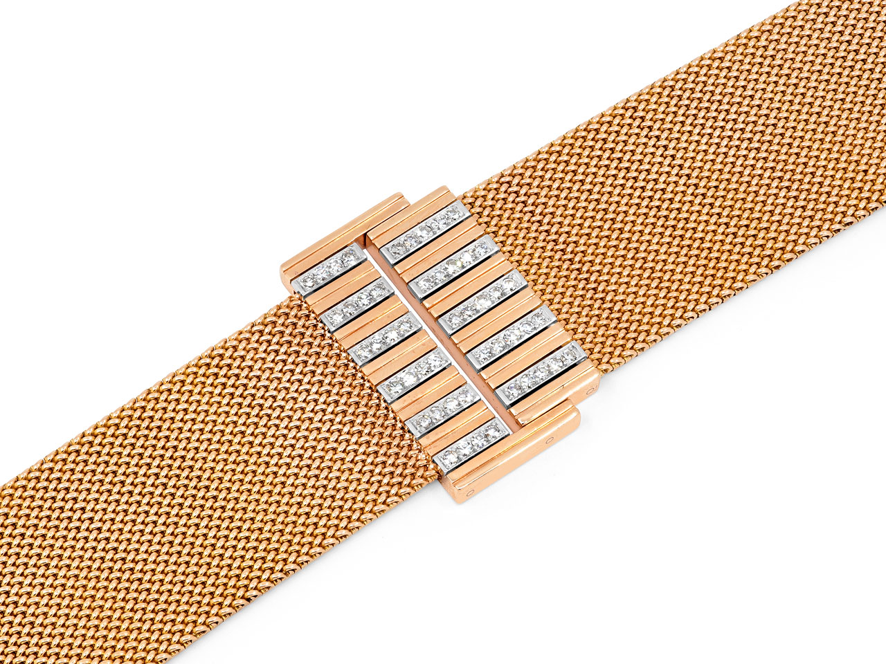 Mid-Century Diamond Bracelet in 18K Rose Gold