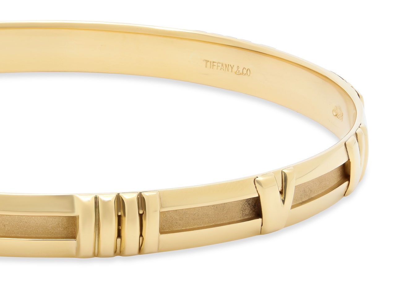 Tiffany & Co. 'Atlas' Bangle Bracelet in 18K Gold