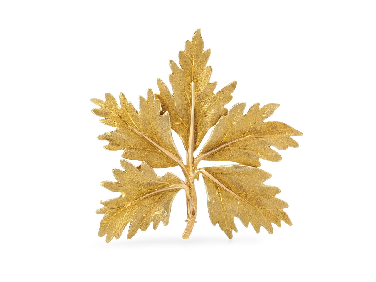 Buccellati Leaf Brooch in 18K Gold