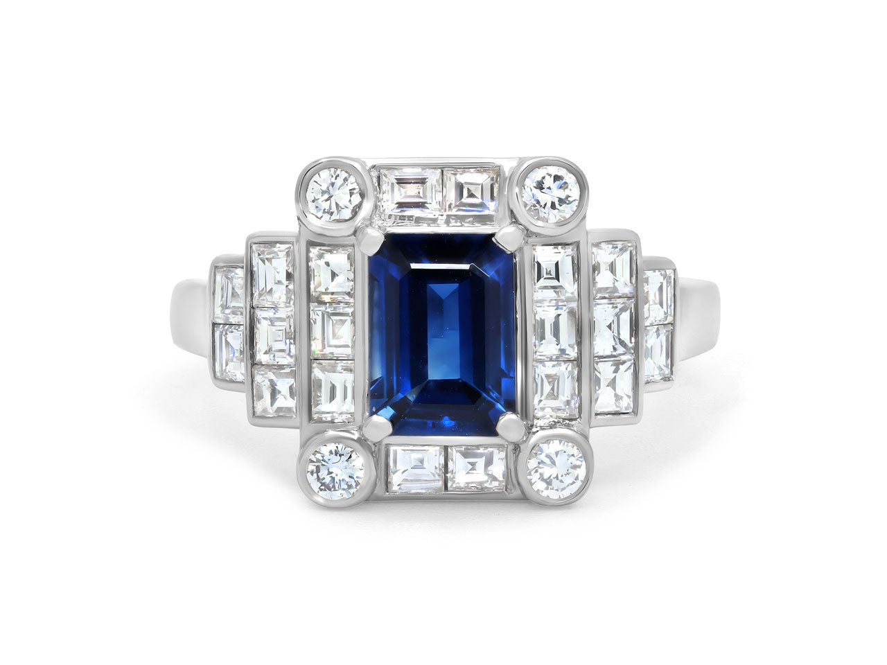 Sapphire and Diamond Ring in Platinum #518566 – Beladora