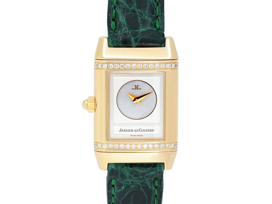 Jaeger LeCoultre 'Reverso Duetto' Watch in 18K Gold