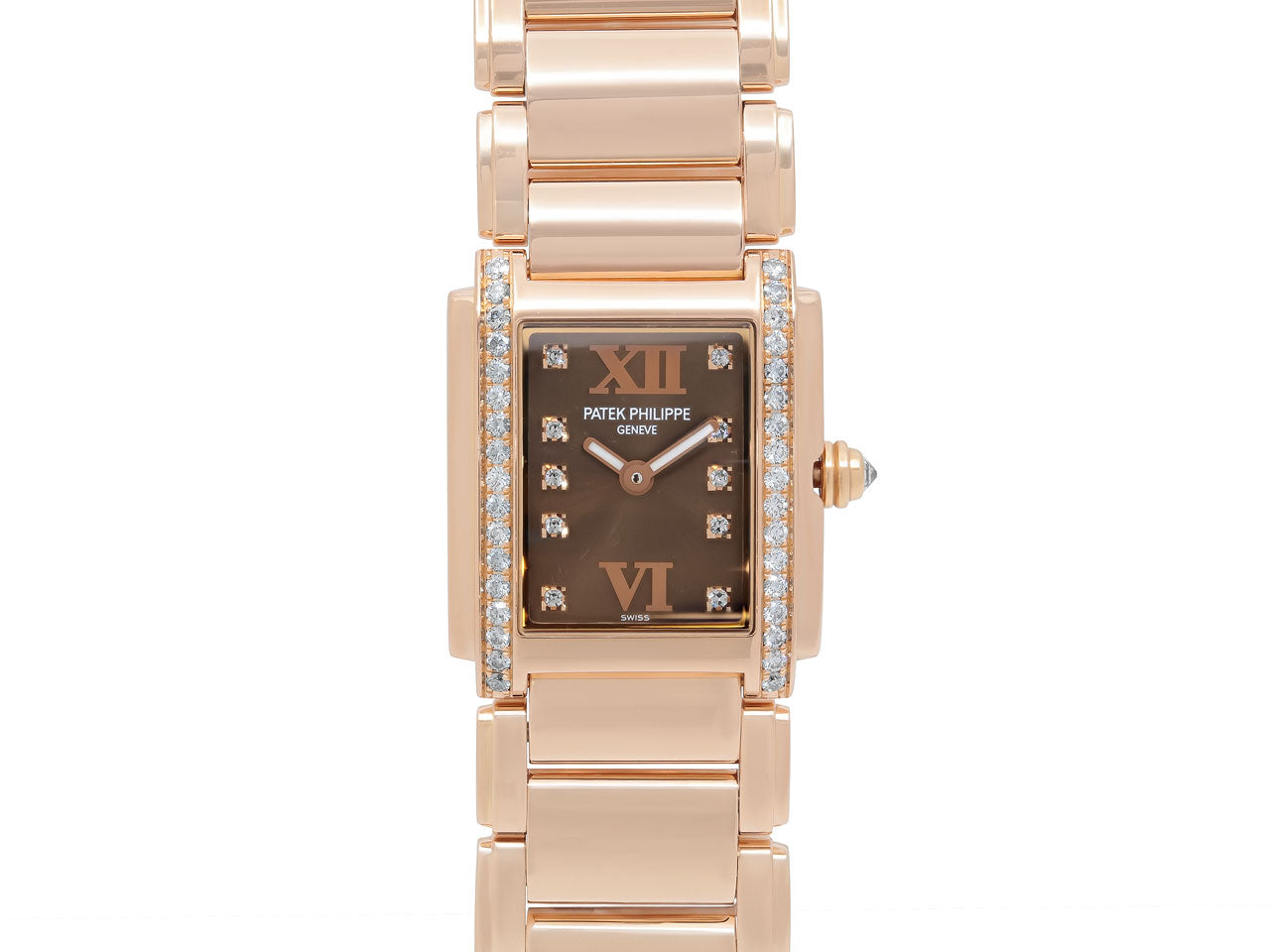 Patek Phillipe 'Twenty 4' Diamond Watch in 18K Rose Gold