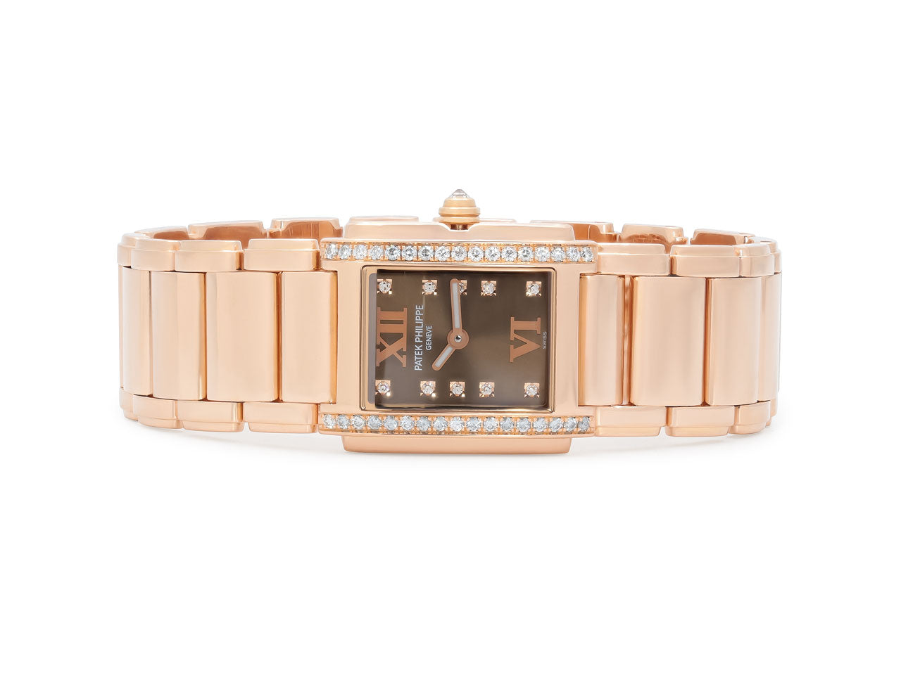 Patek Phillipe 'Twenty 4' Diamond Watch in 18K Rose Gold