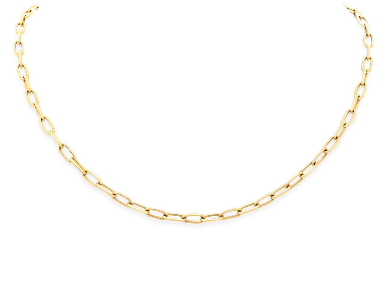 Italian Cable Link Chain in 18K Gold, 16 Inches, by Beladora