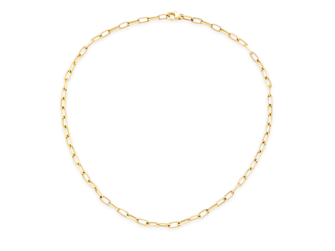 Italian Cable Link Chain in 18K Gold, 16 Inches, by Beladora