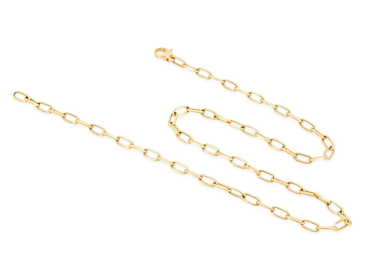 Italian Cable Link Chain in 18K Gold, 16 Inches, by Beladora