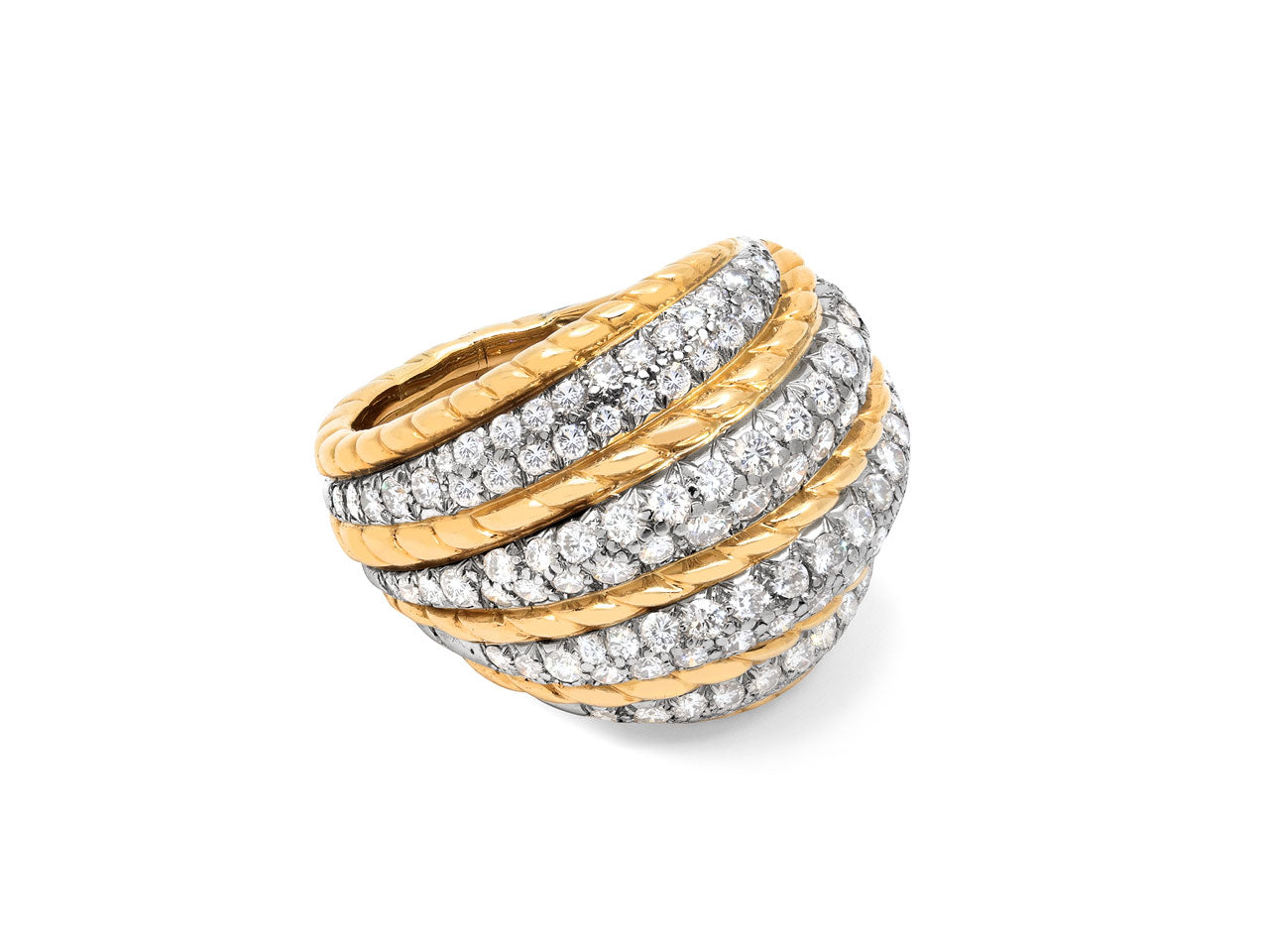 Van Cleef & Arpels Diamond Cocktail Ring in 18K and Platinum