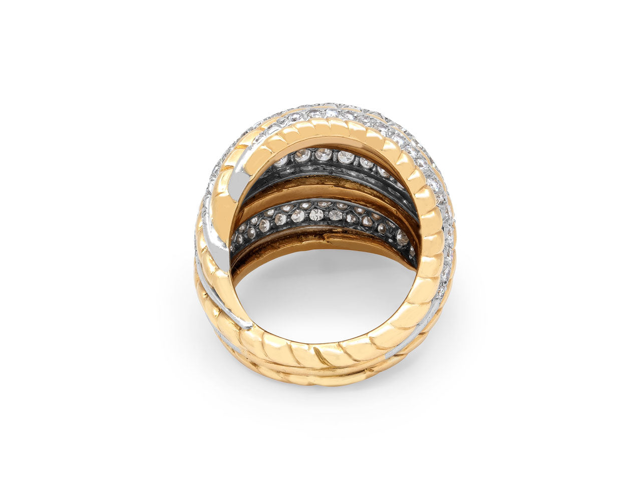 Van Cleef & Arpels Diamond Cocktail Ring in 18K and Platinum