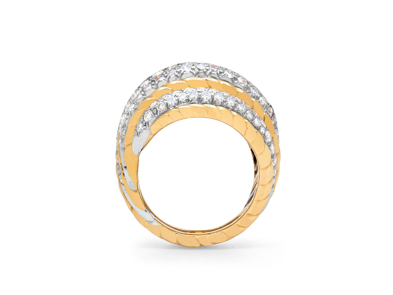 Van Cleef & Arpels Diamond Cocktail Ring in 18K and Platinum