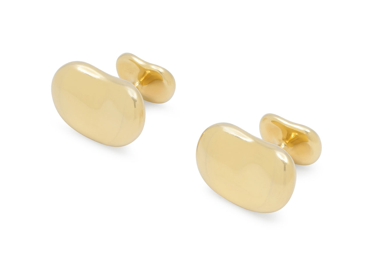 Tiffany & Co. Elsa Peretti 'Bean' Cufflinks in 18K Gold