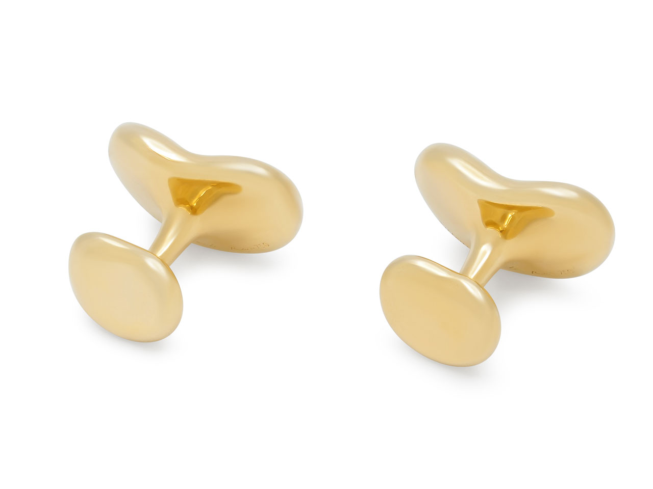 Tiffany & Co. Elsa Peretti 'Bean' Cufflinks in 18K Gold