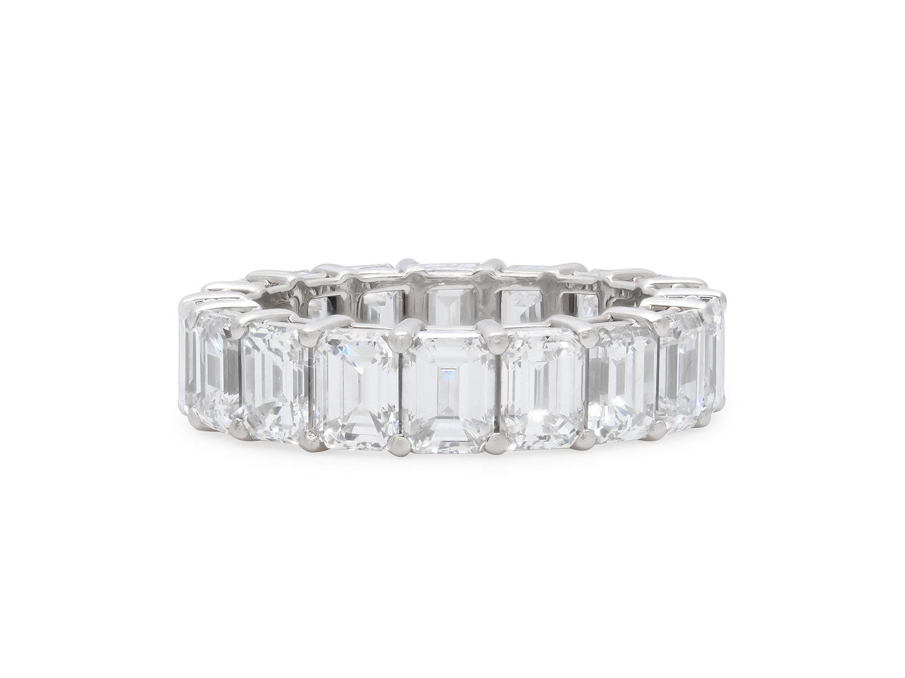 Tiffany & Co. Emerald Cut Diamond Eternity Band in Platinum