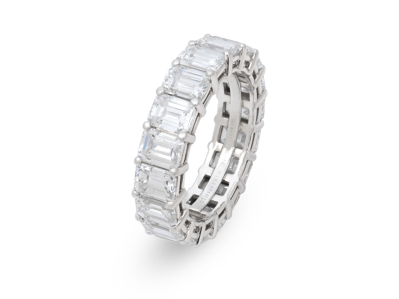 Tiffany & Co. Emerald Cut Diamond Eternity Band in Platinum