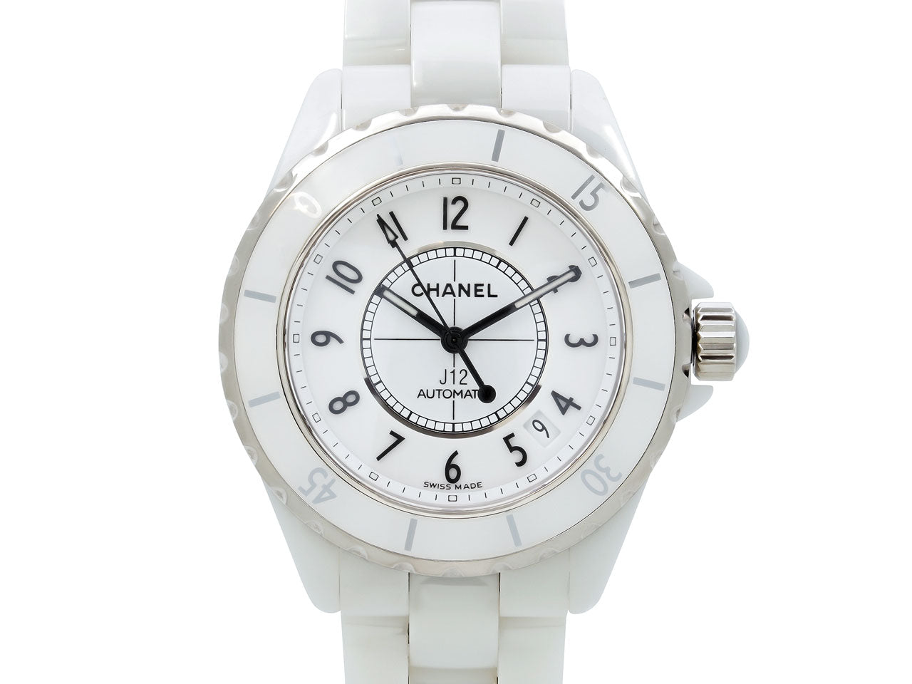 Chanel 'J12' Watch in Ceramic and Stainless Steel, 38 mm