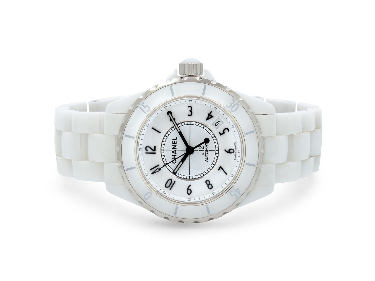 Chanel 'J12' Watch in Ceramic and Stainless Steel, 38 mm