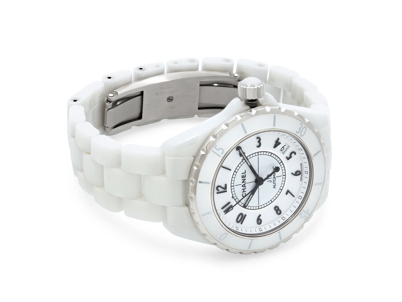 Chanel 'J12' Watch in Ceramic and Stainless Steel, 38 mm