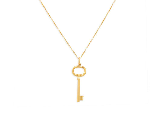 Tiffany & Co. Oval Key Pendant in 18K Gold