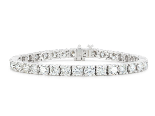 Diamond Line Bracelet in 18K White Gold