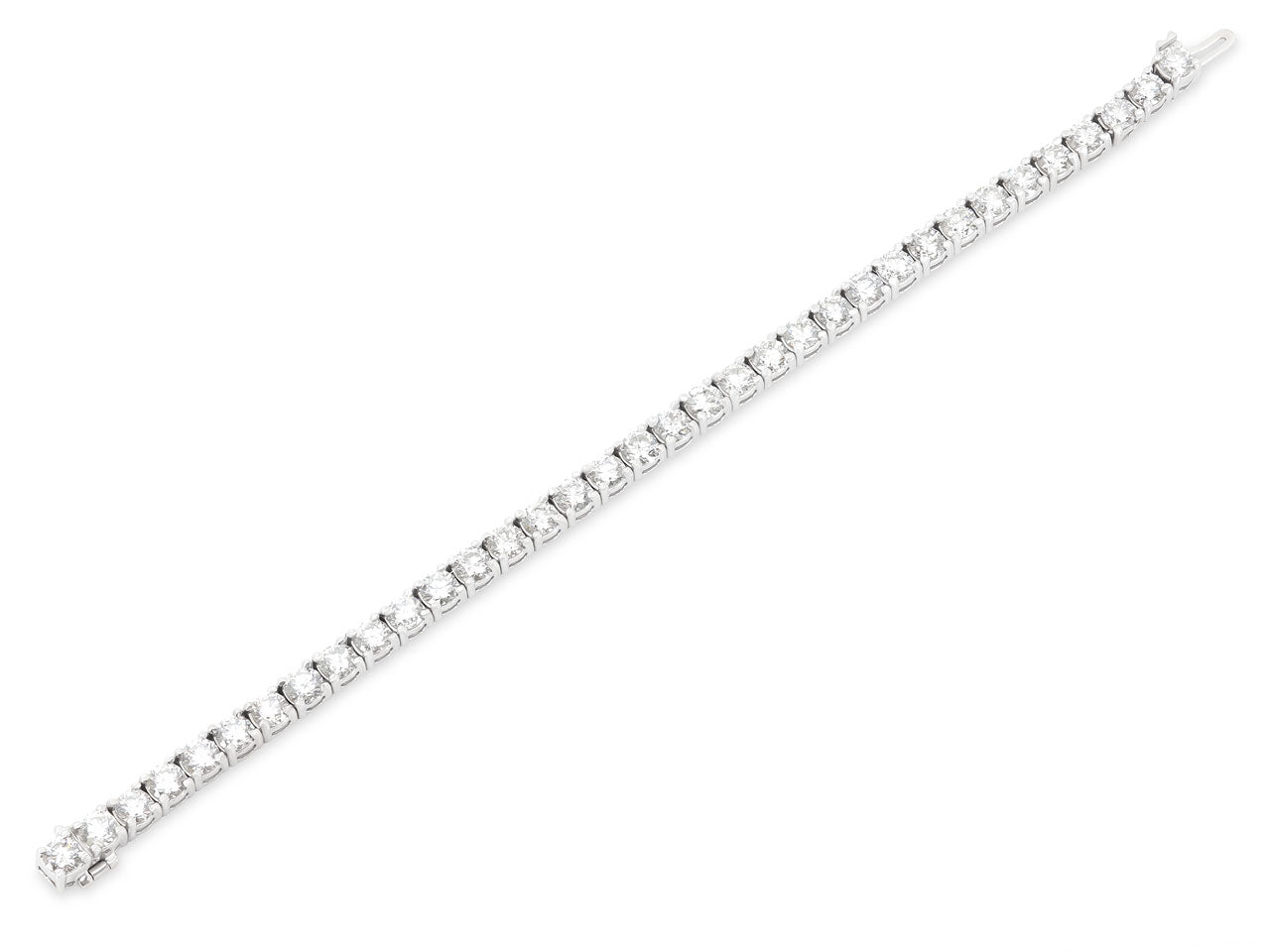 Diamond Line Bracelet in 18K White Gold