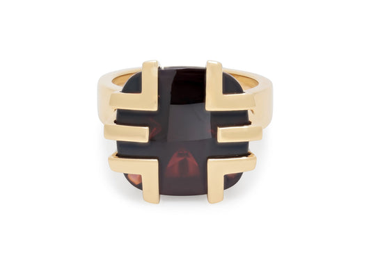 Cartier 'Le Baiser Du Dragon' Garnet Ring in 18K Gold