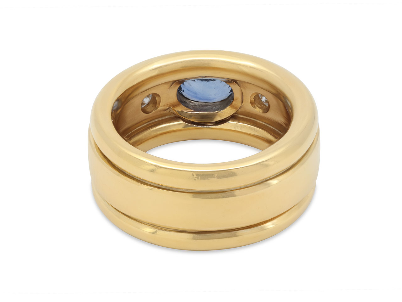 Sapphire and Diamond Ring in 18K Gold