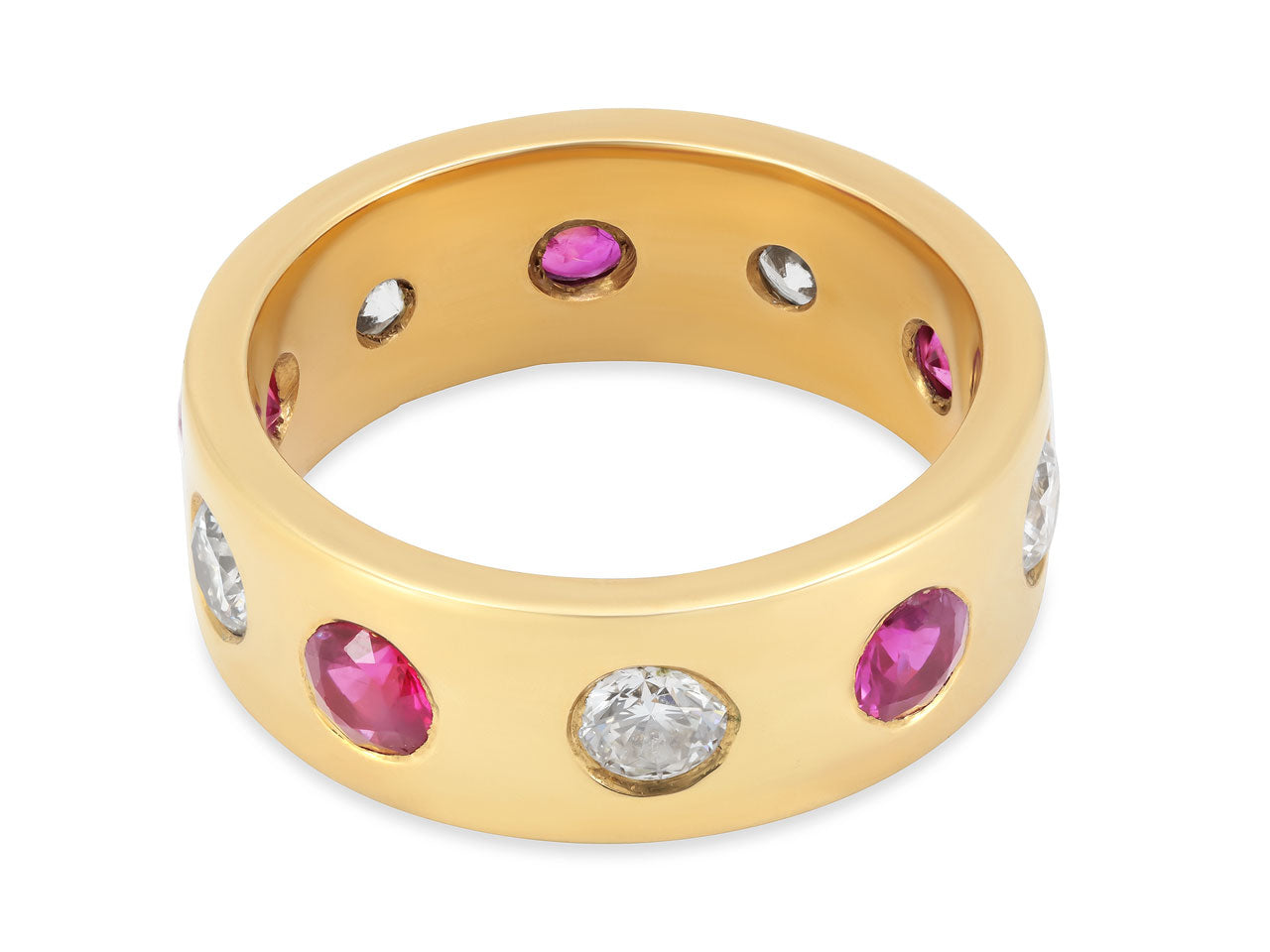 Ruby and Diamond Ring in 18K Gold