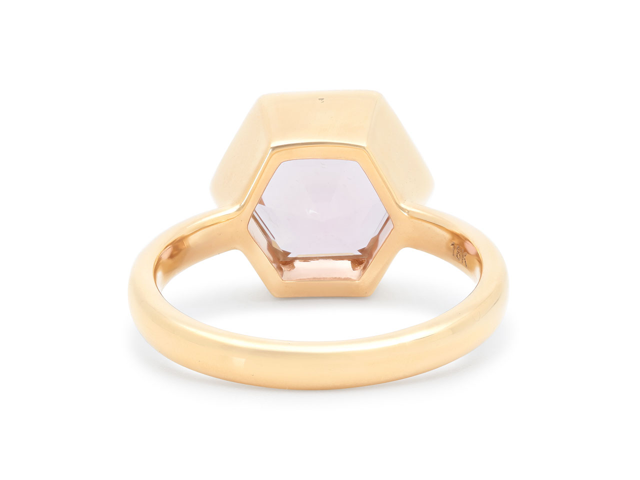 Beladora 'Bespoke' Pink Tourmaline Ring in 18K Gold