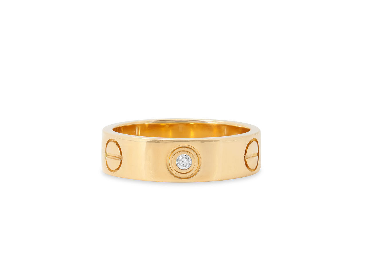 Cartier 'Love' Ring, 3 Diamonds, in 18K Gold