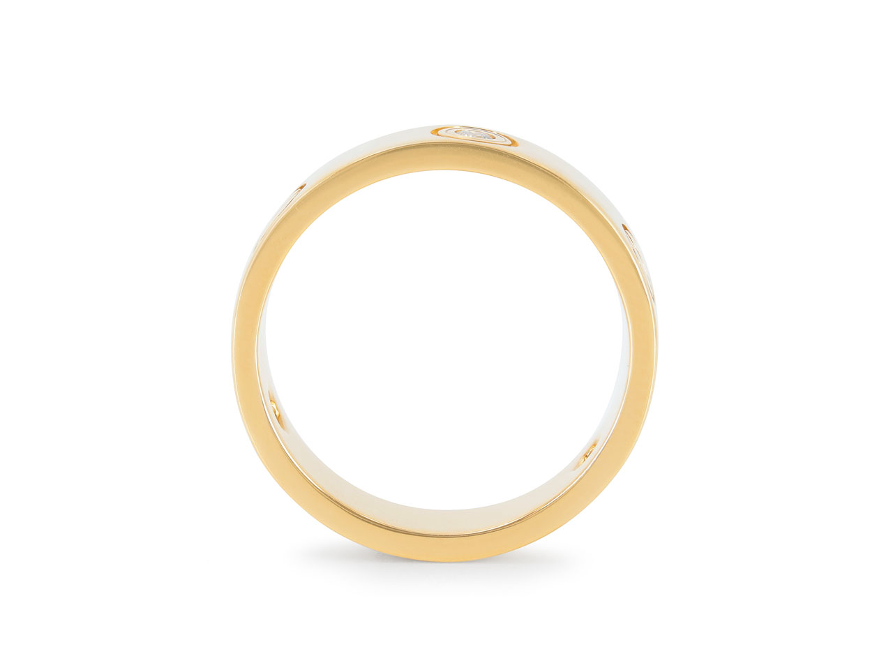 Cartier 'Love' Ring, 3 Diamonds, in 18K Gold