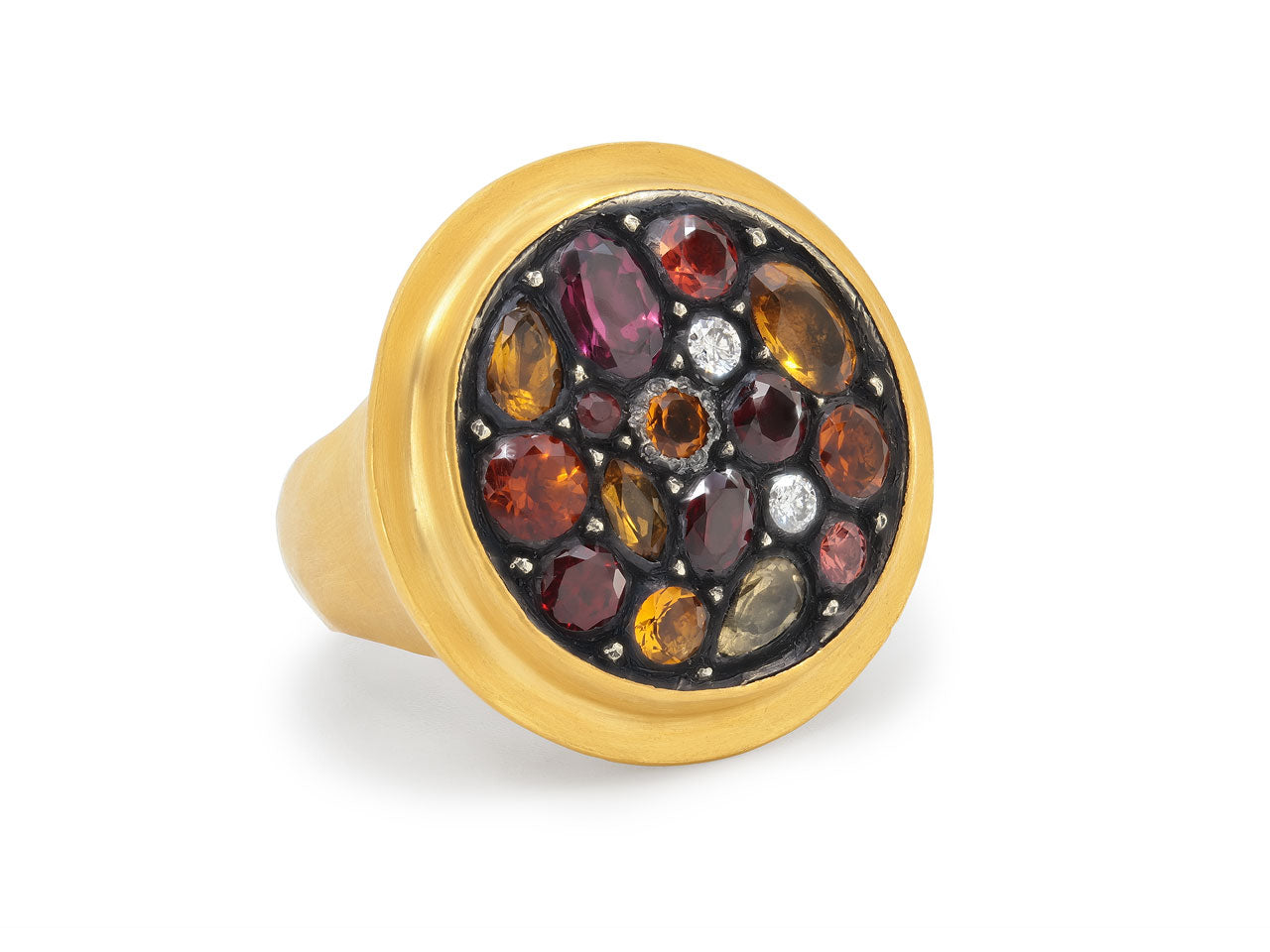 Yossi Harari 'Mosaic Sara' Multi-Gemstone Ring in 24K Gold