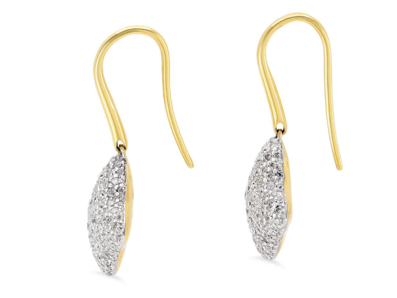 David Yurman 'Quatrefoil' Diamond Earrings in 18K Gold